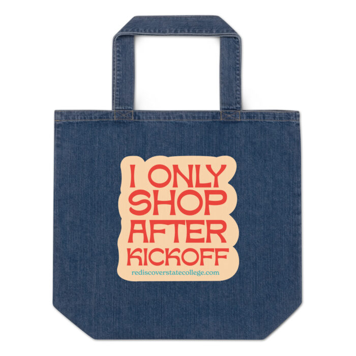 Shop After Kickoff Large Denim Tote